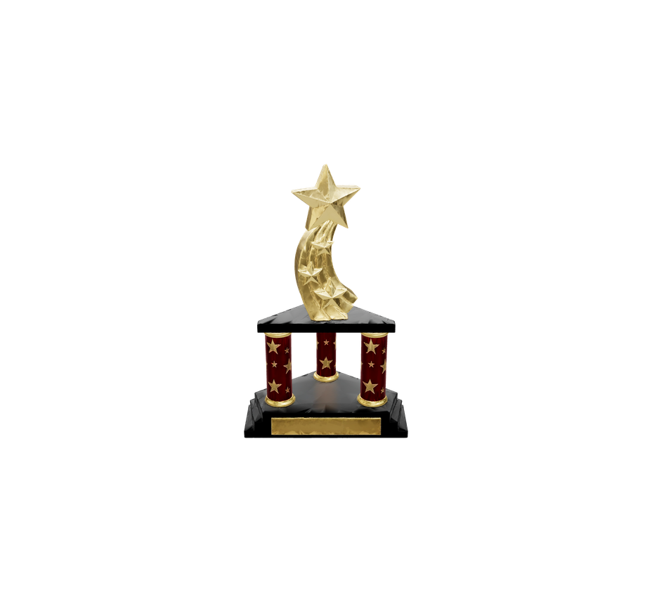Pedestal trophy template